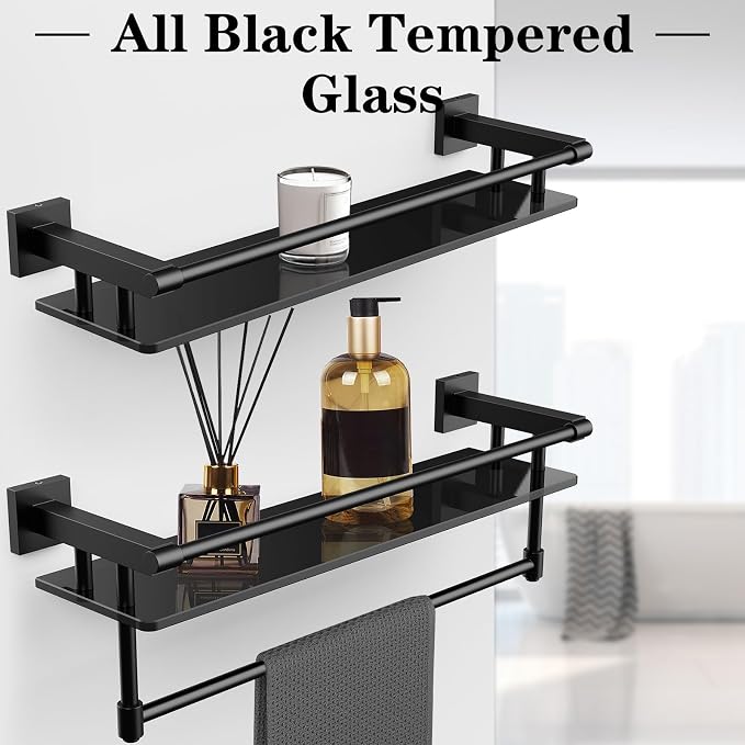 Glass Shelf for Bathroom 20 Inch Bathroom Shelves - Image 3