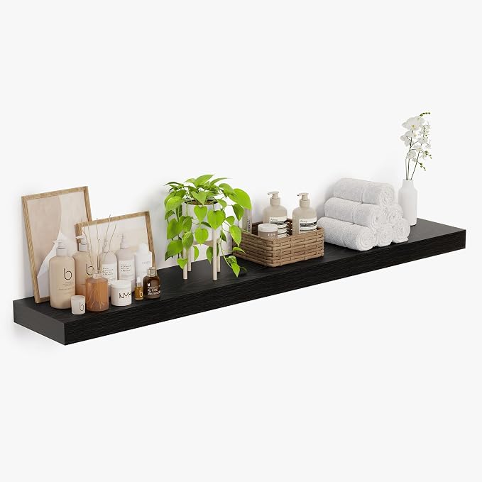 Heimlove 12 Inch Deep Floating Shelves, 72 x 12 inches Long, Large Extra by Heimlove