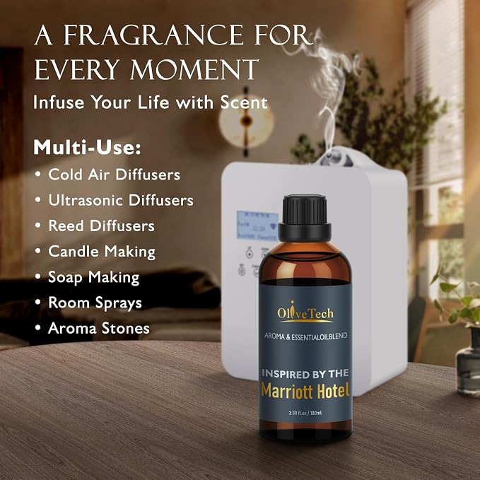 Hotel Diffuser Oil Inspired by Marriott Hotel Scent, OliveTech Aromatherapy - Image 5