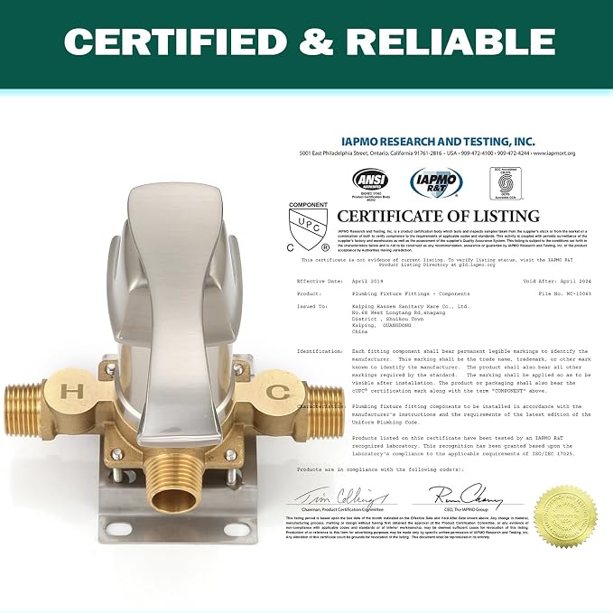 2 Way Shower Diverter Mixing Valve, Dual-Function Pressure Balance Shower - Image 5
