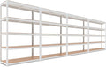 HOMEDANT House 5 Tier Laminated Metal Shelving Unit Adjustable Storage Utility by TheBestOrganizingSolution