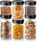 Danbark Set of 6 Mixed Sizes Airtight Glass Storage Canisters by Unknown