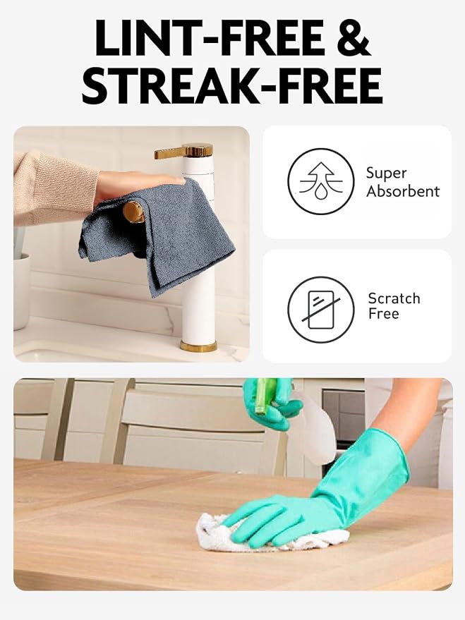 Fantasticlean Microfiber Cleaning Cloth Roll -675 Pack, Tear Away Microfiber - Image 5