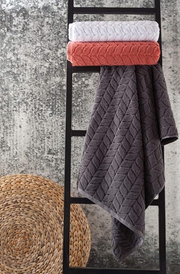 BAGNO MILANO Turkish Cotton Ultra-Soft Plush Absorbent Quick Dry Bathroom Towel - Image 4