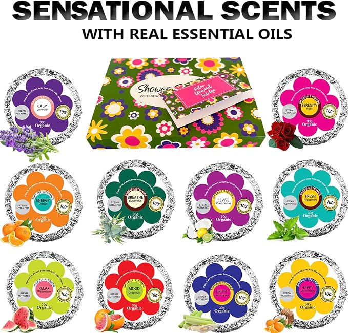 Shower Steamers for Women Gift Set – 24 Pack, Aromatherapy Shower Bombs - Image 6