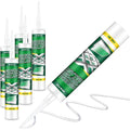 6 Pack Clear Silicone Sealant Caulk, 10.1 oz 100% Waterproof Silicone Sealant by Hohean