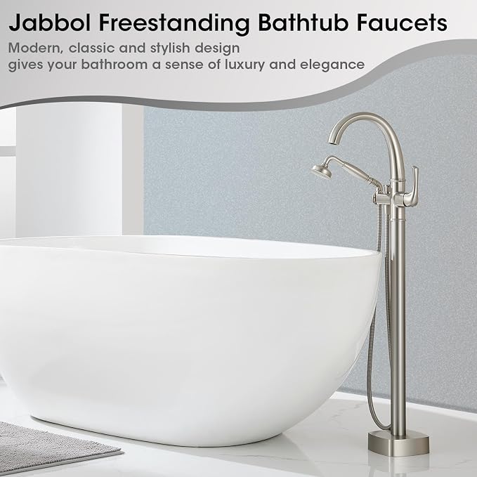Free Standing Tub Faucet, Jabbol Luxury Freestanding Bathtub Faucet - Image 2