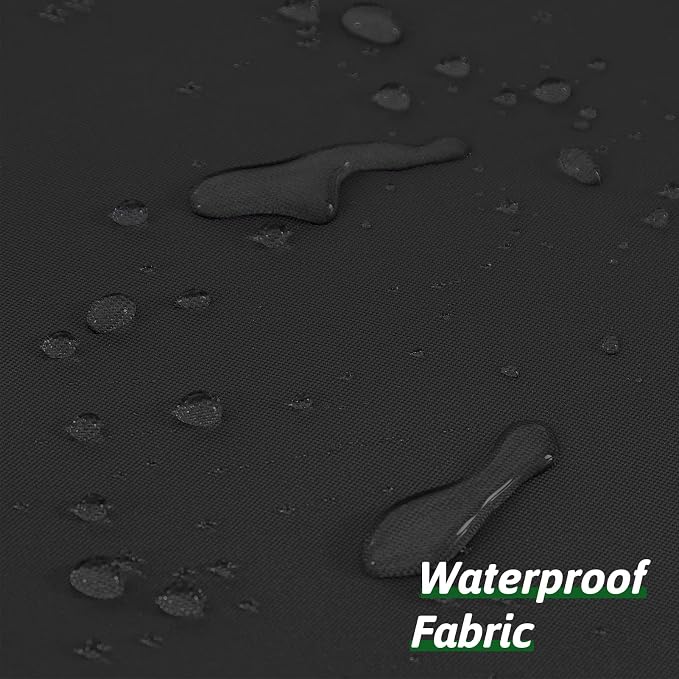 Furlinic No Hooks Needed Black Shower Curtain or Liner, Polyester Fabric - Image 3