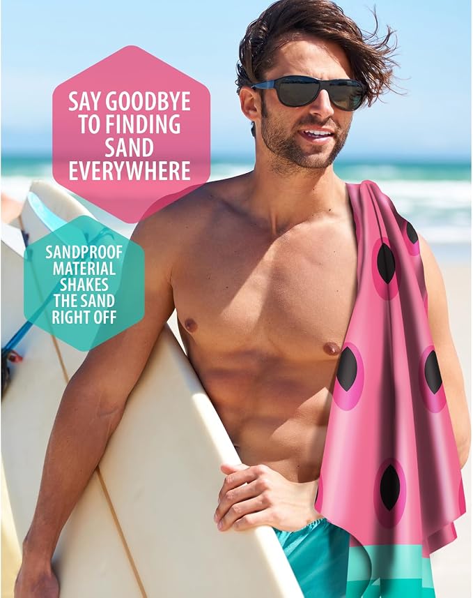 VENTURE 4TH Microfiber Beach Towel: Quick-Dry, Sandproof and Lightweight - Image 9