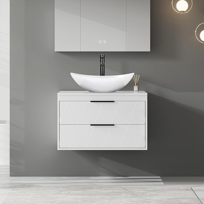 eclife 30" Floating Bathroom Vanities - Image 3