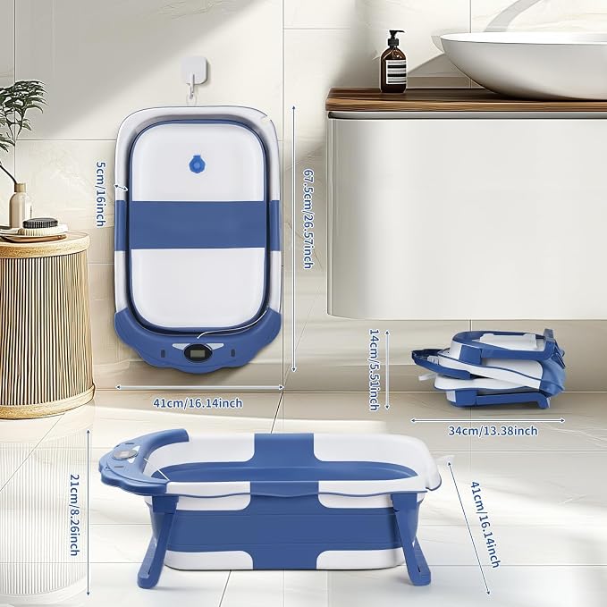 Baby Bathtub, Collapsible Baby Bath Tub - Image 5