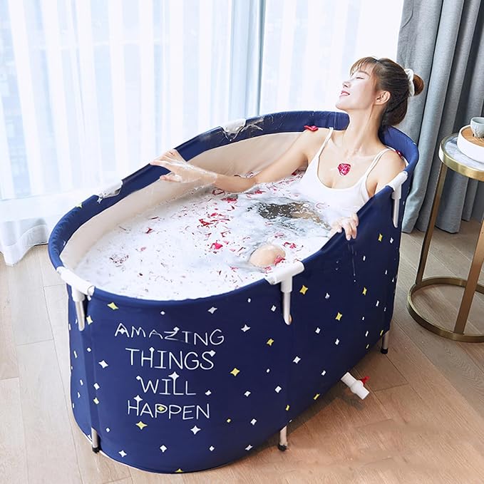 BDL Portable Folding Bathtub Soaking Bath Tub, Separate Family Bathroom SPA Tub - Image 2
