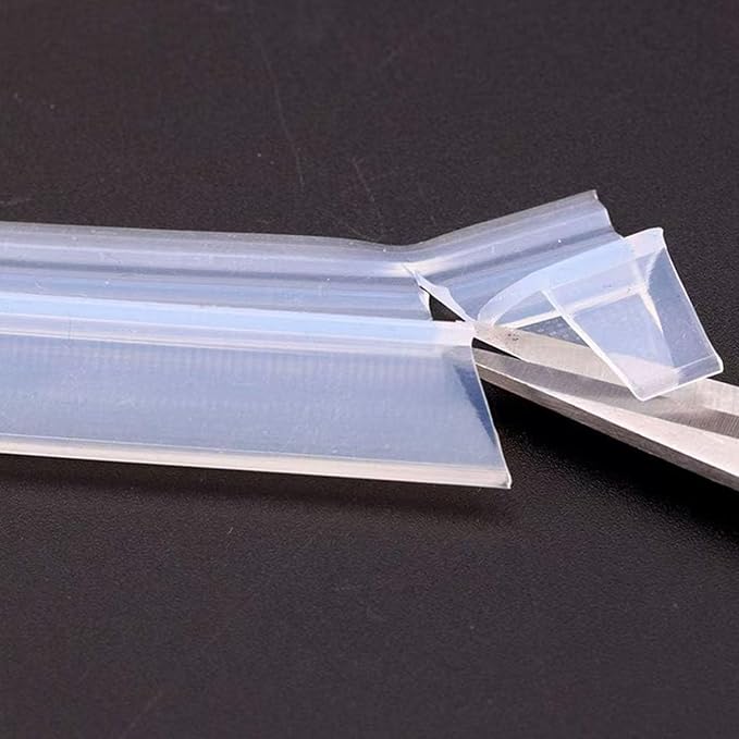 Frameless Soft Shower Door Sweep Seal Drip Rail, Glass Shower Silicone Door - Image 5