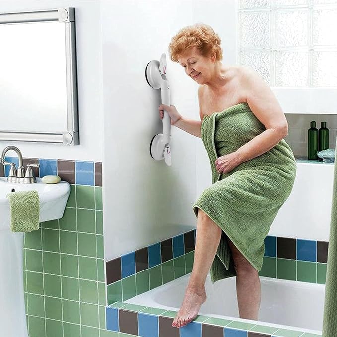 19inch Upgrade Suction Shower Grab Bar, Portable Shower Handle Bar Suction Grip - Image 6