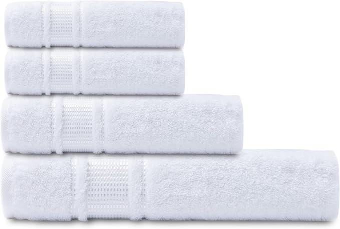 Melissa Linen 8 Piece Turkish Cotton Towel Set, 2 Bath Towel 28 x 55 Inches - Image 2