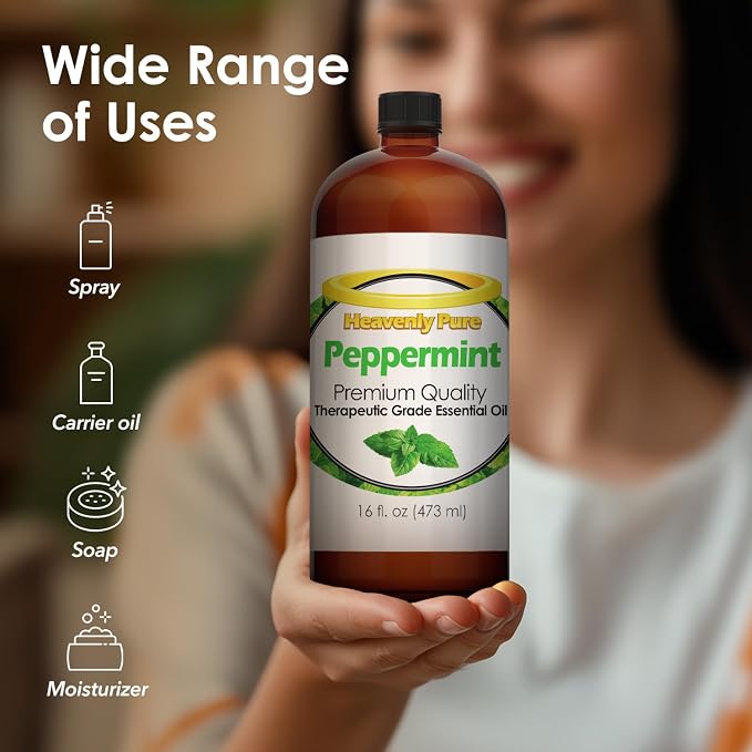 Peppermint Essential Oil – Natural Sweet Mint Aroma – Peppermint Aromatherapy - Image 3