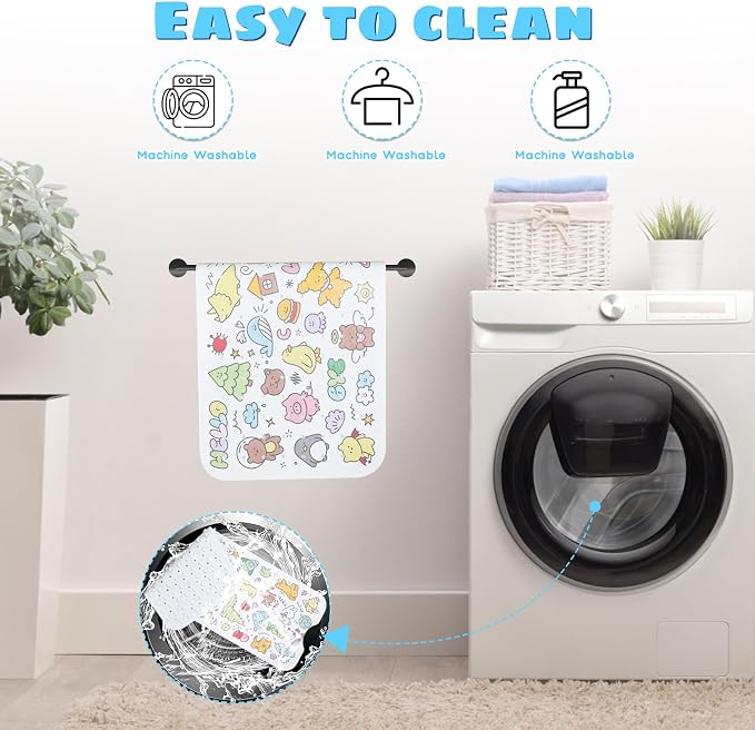 Baby Bath Mat for Tub Non Slip Kids Bathtub Mat Extra Long 40X16 Inch Toddler - Image 6