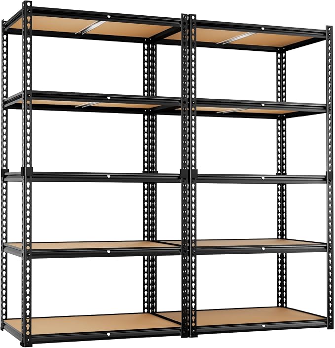 LEVELEVE 5-Tier Storage Shelving Unit, 2020 lbs Capacity, Heavy Duty Adjustable by Enjoyyourlife