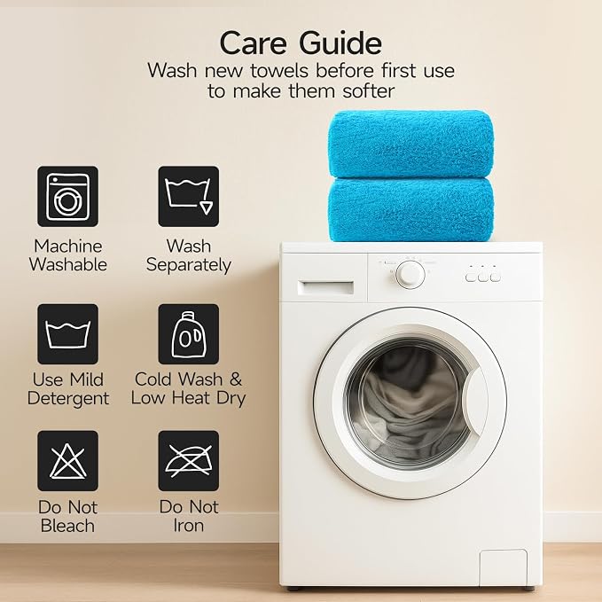 REDKISS 2 Piece Luxury Bath Towel Set - Image 7