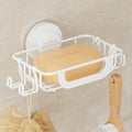 LEVERLOC Soap Holder Dish with Hooks by LEVERLOC