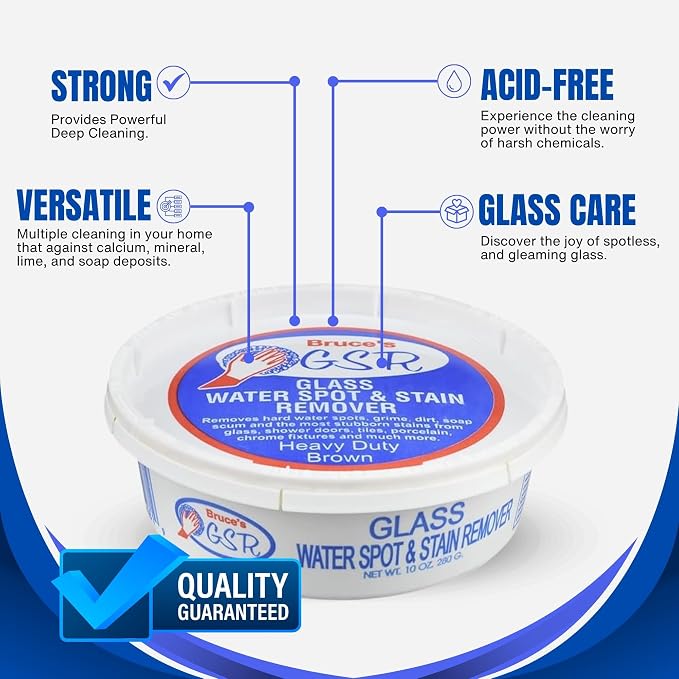 Bruce's GSR Heavy Duty Glass Water Spot Remover - Image 2