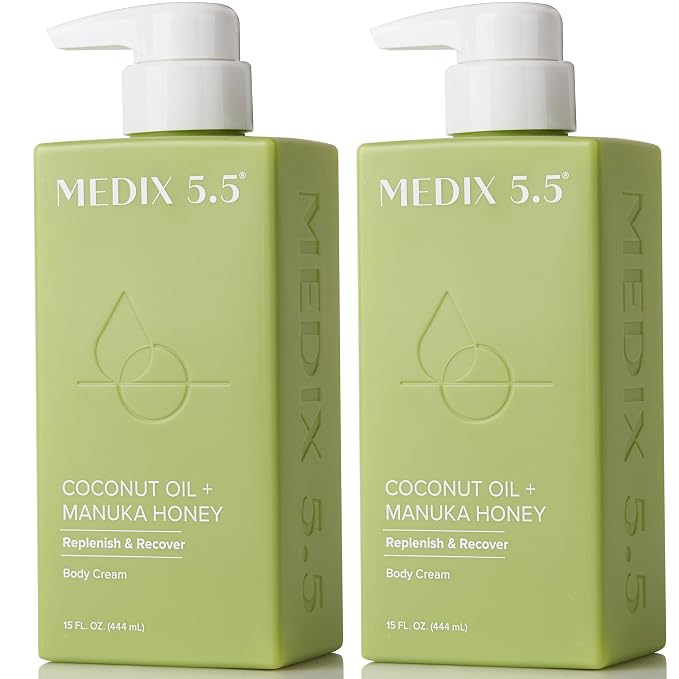 MEDIX 5.5 Coconut Oil Lotion W/ Manuka Honey Cream Skin Care Face Moisturizer & by Medix55