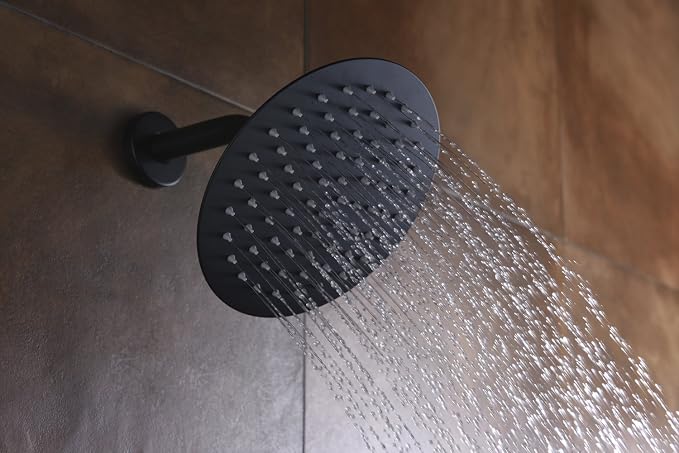sumerain Black Shower Faucet, Matte Black Shower Fixtures Shower Mixer - Image 4
