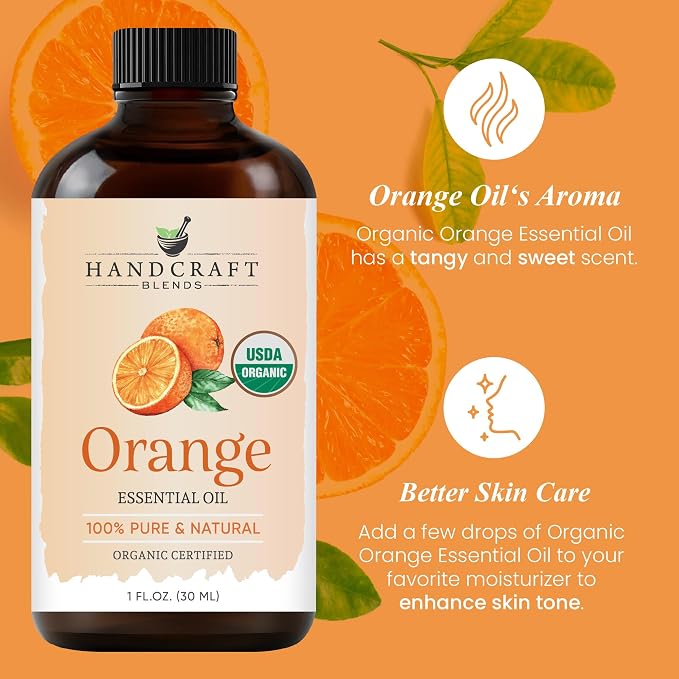 Handcraft Blends Organic Orange Essential Oil – 1 Fl Oz – 100% Pure and Natural - Image 4