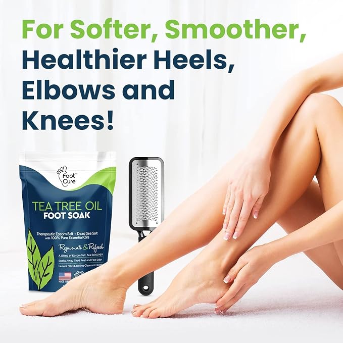 FOOT CURE Exfoliator & Callus Remover Pedicure Set – Care Kit Includes File - Image 6