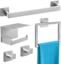 Bathroom Accessories Hardware Set Brushed Nickel 5-Piece, Stainless Steel Towel by STWWO