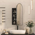 Recessed Medicine Cabinet for Bathroom, Arch Mirrored Medicine Cabinets Recessed by Mepplzian