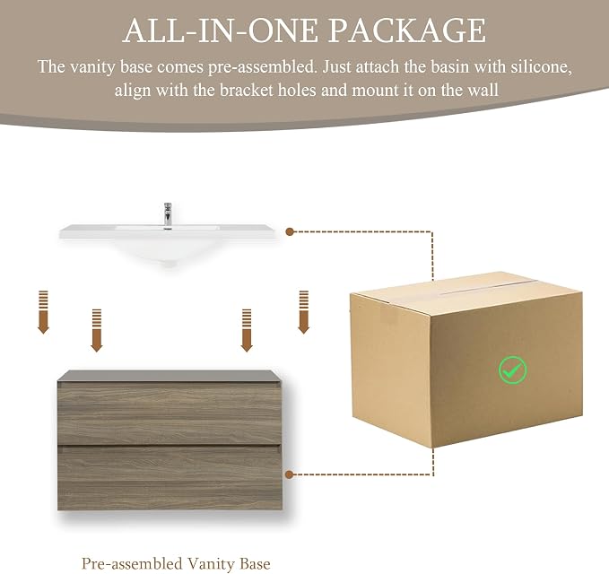 36 Inch Floating Bathroom Vanity - Image 6
