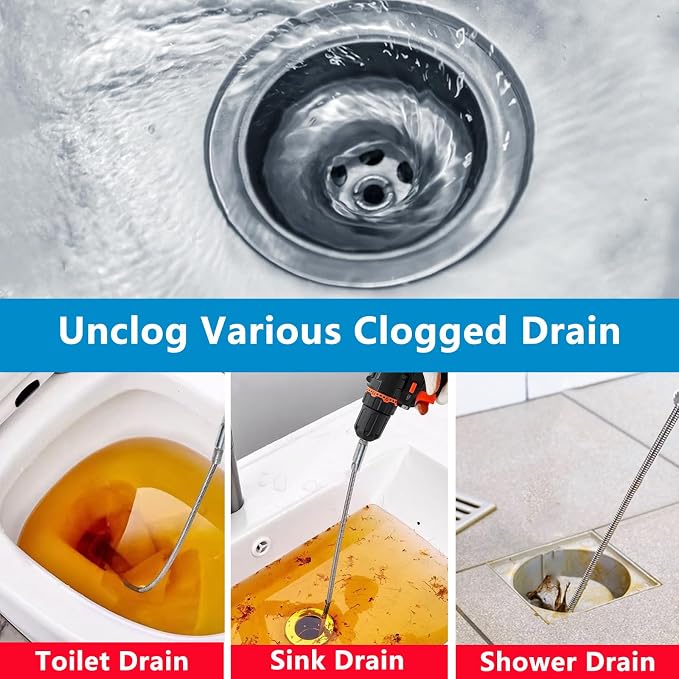 Drain Clog Remover, Spring Drain Snake - Image 6