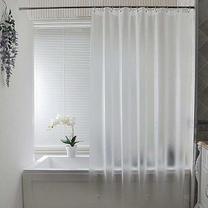 AooHome 72x72 Shower Curtain Liner - 8G Eva Heavy Duty Frosted Bathroom Plastic by AooHome