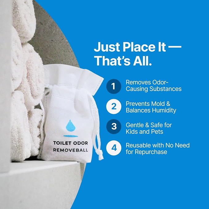 Toilet Odor Eliminator Balls Air Freshener Scent Absorber Deodorizer - Image 4