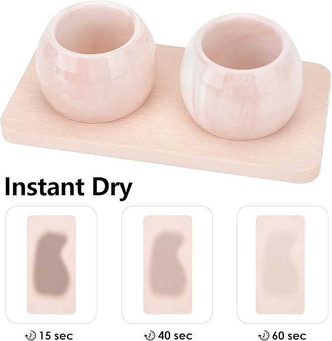 2 Pack Ceramic Toothbrush Holder - Image 2