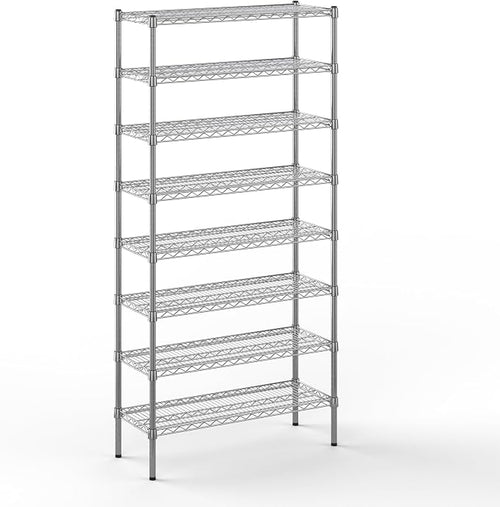 14" Deep x 36" Wide x 74" Height Wire Shelving Kit | 8-Tier | NSF Commercial by Regal+Altair