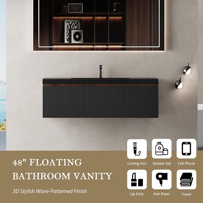 48'' Floating Bathroom Vanity - Image 3