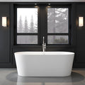 67" Acrylic Freestanding Bathtubs, Stand Alone Tub, Soaking Tubs by MEDUNJESS