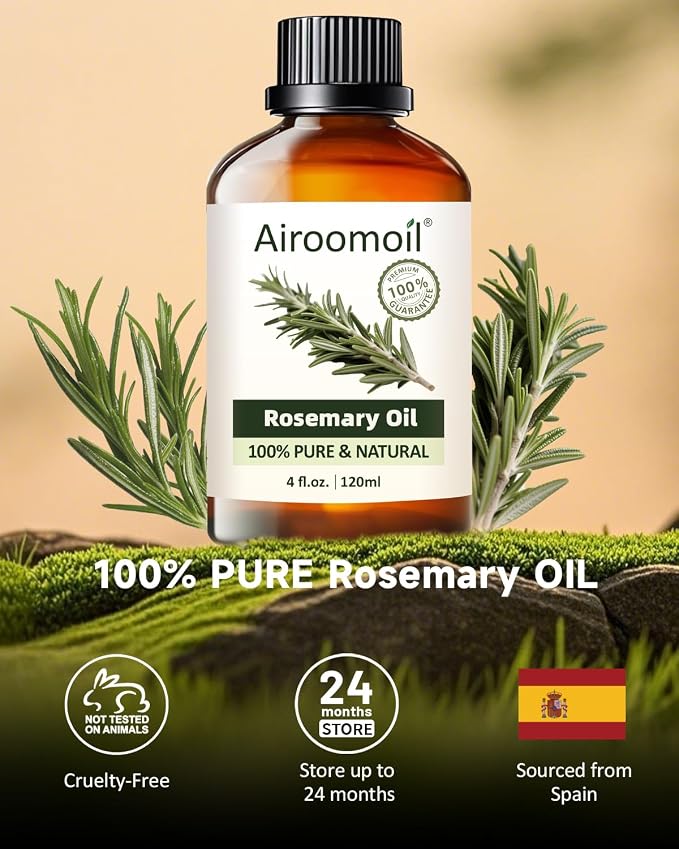 Pure Rosemary Essential Oil Hair Natural Aromatherapy Skin & Body Care Candle - Image 2