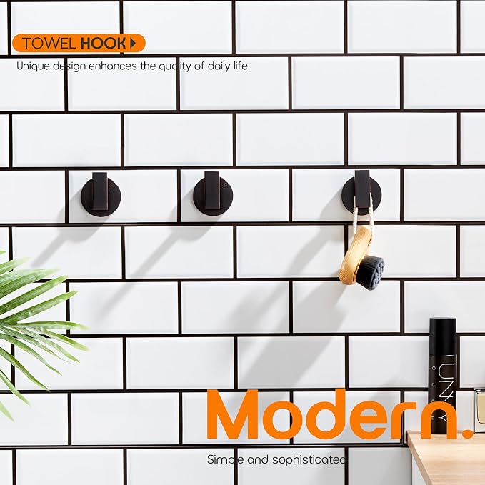 Robe Hook Bath Towel Hooks Stainless Steel Wall Hooks - Image 2