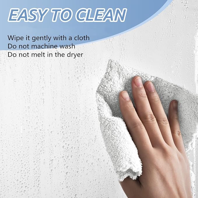 Clawfoot Tub Shower Curtain 180x60 Inch White Liner All Warp Around Extra Wide - Image 6