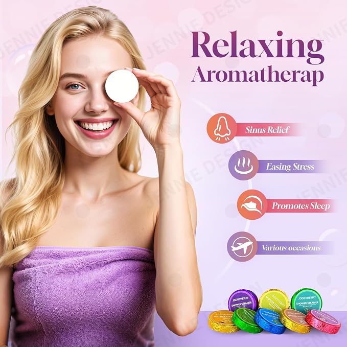 Shower Steamers Aromatherapy 8 Pack - Image 3