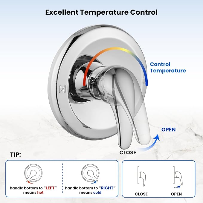 gotonovo Dual 2 in 1 Shower Head Kit High Pressure Combo System Shower Faucet 6 - Image 6