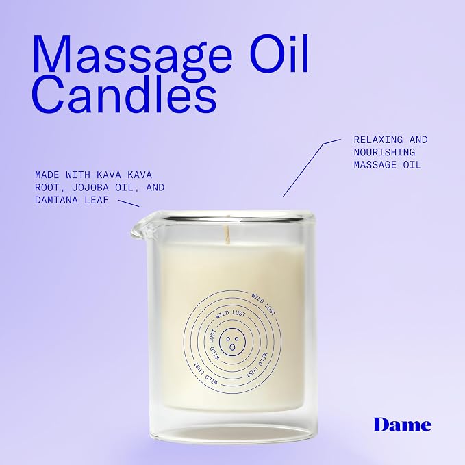 Dame Products Massage Oil Candle - Image 4
