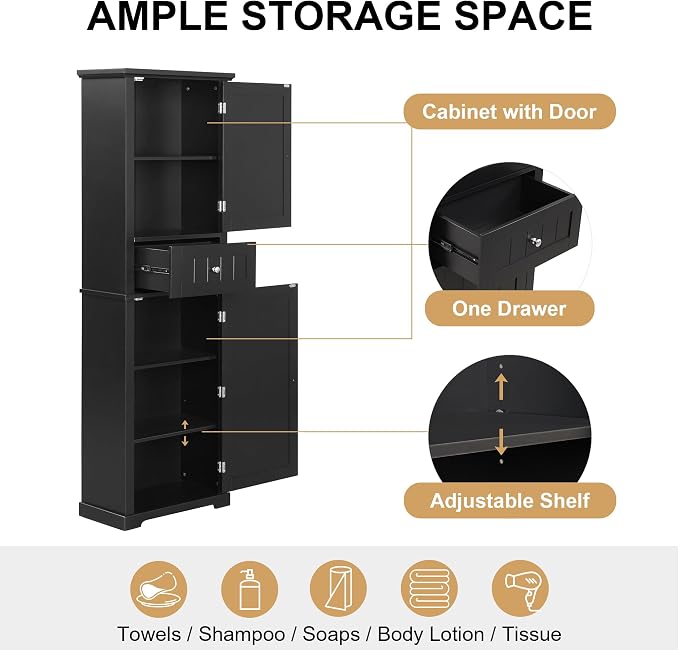Tall Narrow Storage Cabinet - Image 6