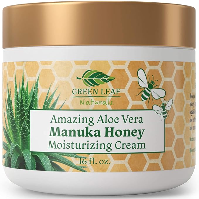 Manuka Honey Eczema Cream Moisturizing Lotion Fragrance Free by AmazingAloeVerabyGLN
