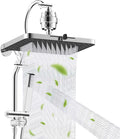 Hibbent 5-spray Filtered Rainfall Shower Head Combo, High Pressure 13'' by Hibbent