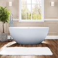 55'' Resin Stone Soaking Bathtub Freestanding Bathtub Solid Surface Modern Tubs by MEDUNJESS