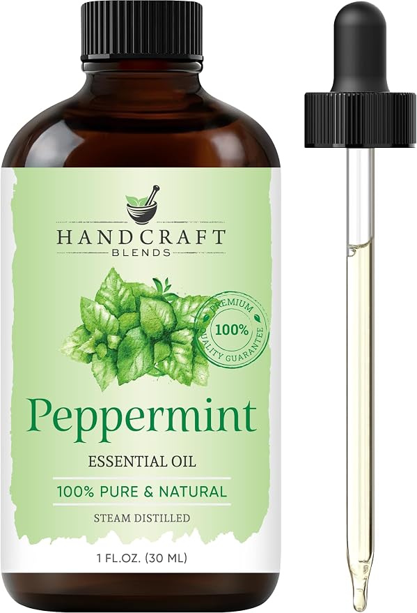 Handcraft Blends Peppermint Essential Oil – 1 Fl Oz – 100% Pure and Natural – by HandcraftBlends